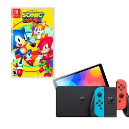 Falabella Switch Oled Neon Con Juego Sonic Mania oferta