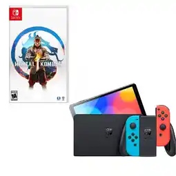 Falabella Switch Oled Neon Con Juego Mortal 1 oferta