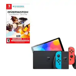 Falabella Switch Oled Neon Con Juego Overwatch oferta