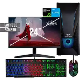 Falabella PC GAMER INTEL CORE I5-12400 GTX 1650 4GB SSD 2TB RAM 16GB LED 24 FHD oferta