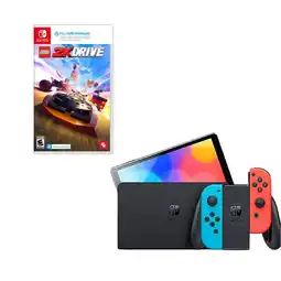 Falabella Switch Oled Neon Con Juego Lego 2k Drive oferta