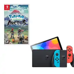 Falabella Switch Oled Neon Con Juego Pokemon Arceus oferta