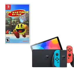 Falabella Switch Oled Neon Con Juego Pacman oferta