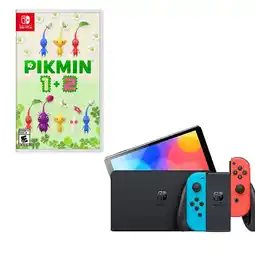 Falabella Switch Oled Neon Con Juego Pikmin 1 y 2 oferta