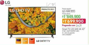 Jumbo Smart tv led uhd 4k 43" oferta