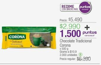 Jumbo Chocolate tradicional corona x 500 g oferta