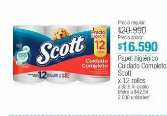 Jumbo Papel higiénico cuidado completo scott oferta