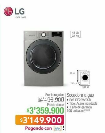 Jumbo Secadora a gas oferta