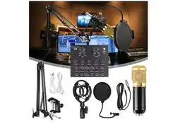 Falabella Kit Micrófono Profesional De Condensador + Tarjeta Sonido V8 oferta