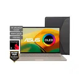 Falabella Portatil Zenbook Snapdragon X-X126100 Ram 32gb Ssd 1tb Pantalla 14 OLED oferta