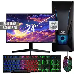 Falabella PC EQUIPO GAMER INTEL CORE I3-10105 SSD 512GB RAM 16GB LED 24 FHD oferta