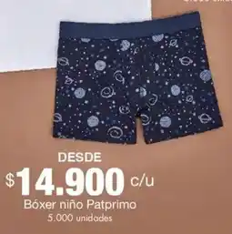 Metro Bóxer niño patprimo oferta