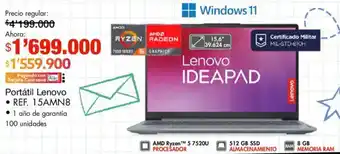 Lenovo portátil