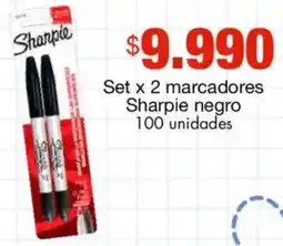 Metro Sharpie marcadores negro oferta