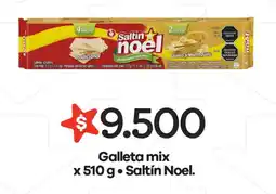 Éxito Saltín Noel galleta mix oferta