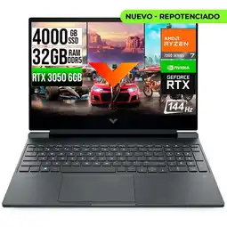 Falabella VICTUS AMD RYZEN 7-7445HS RTX 3050 6GB SSD 4TB RAM 32GB LED 15,6 FHD 144Hz oferta