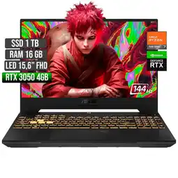 Falabella TUF GAMING AMD RYZEN 7-7435HS 3050 4GB SSD 1TB RAM 16GB LED 15,6 FHD 144Hz oferta