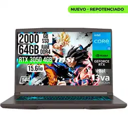 Falabella PORTATIL THIN 15 INTEL I5-13420H RTX 30504GB SSD 2TB RAM 24GB 15.6 FHD 144HZ oferta