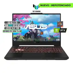 Falabella Portátil TUF Ryzen 7 RTX 3050Ti 32GB RAM 1TB SSD 144Hz oferta