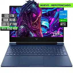 Falabella Portátil Victus Intel Core I5 RTX 3050 16GB RAM 1TB SSD 15.6 FHD oferta
