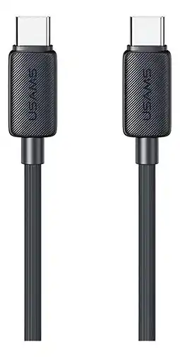 Falabella Cable 60W striped Data Tipo-C A Tipo-C Negro 1M oferta