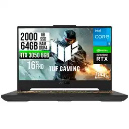 Falabella PORTATIL TUF INTEL CORE 5-210H RTX 3050 6GB SSD 2TB RAM 64GB 16 WUXGA 144HZ oferta