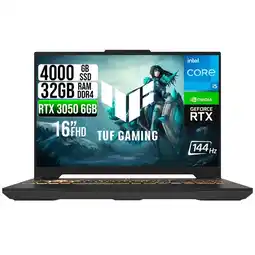 Falabella PORTATIL TUF INTEL CORE 5-210H RTX 3050 6GB SSD 4TB RAM 32GB 16 WUXGA 144HZ oferta
