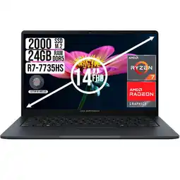 Falabella PORTATIL EXPERTBOOK AMD RYZEN 7-7735HS SSD 2TB RAM 24GB 14 FHD oferta