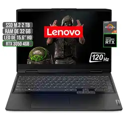 Falabella PORTATIL GAMING AMD RYZEN 5 6600H SSD 2TB RAM 32GB RTX 3050 4GB 15.6 FHD oferta