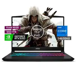Falabella Portátil Gamer Katana Intel Core I7 14650hx 16/1 TB Rtx5050 8gb Negro 15,6 Fhd oferta