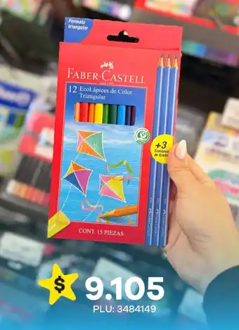 Faber Castell eco lapices de color triangular