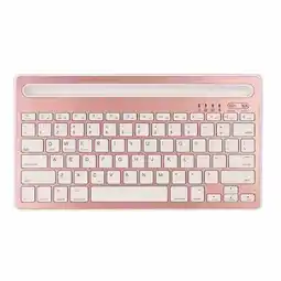 Falabella Teclado Inalámbrico Recargable Bluetooth 2 Canales Oro Rosa oferta