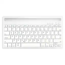 Falabella Teclado Inalámbrico Recargable Bluetooth 2 Canales Blanco oferta