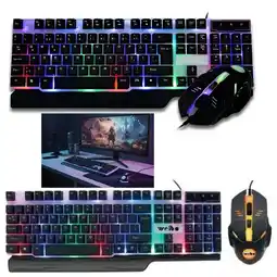 Falabella Teclado Gamer + Mouse Original Weibo Combo Teclado Computador + Mouse Luces Led oferta