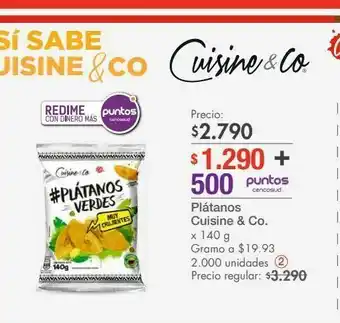 Metro Plátanos cuisine & co. oferta