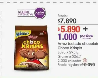 Metro Arroz tostado chocolate choco krispis oferta