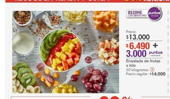 Metro Ensalada de frutas x kilo oferta