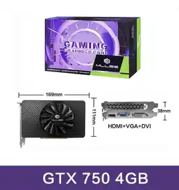 Falabella Tarjeta Gráfica Mllse Nvidia Geforce Gtx 750 4Gb Gddr5 128Bit Hdmi-Vga-Dvi oferta
