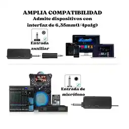 Falabella Par Microfono Inalambrico Karaoke Dinamico Profesional oferta
