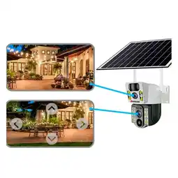 Falabella Cámara Doble Lente de Seguridad IP WiFi Exterior con Panel Solar VCS03-W-H oferta
