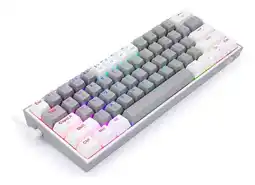 Falabella Teclado K616 FIZZ PRO RGB Gris Blanco con Diseño Compacto y Construcción Robusta oferta