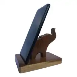 Falabella Porta-celular Soporte En Madera Artesanal 100% A Mano Antideslizante oferta