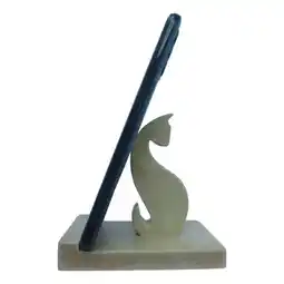 Falabella Soporte Para Celular De Escritorio Madera Base Antideslizante Diseño Gato 1 Vintage oferta