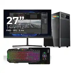 Falabella Computador Gamer Ryzen 5 5600GT / SSD 500GB / RAM DDR4 16GB / MONITOR 27 PULGADAS 144HZ oferta
