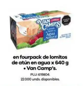 Van Camp's lomitos de atun en agua