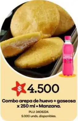 Surtimax Manzana arepa de huevo + gaseosa oferta