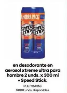 Surtimax Speed Stick desodorante en aerosol oferta