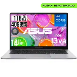 Falabella PORTATIL EXPERTBOOK INTEL CORE I7-13620H SSD 1TB RAM 40GB DDR5 LED 14 FHD oferta
