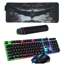 Falabella Combo Pad Mouse Rgb 80cm X 30cm Teclado Y Mouse Gamer N G01 oferta