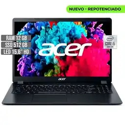 Falabella PORTATIL ASPIRE 3 INTEL CORE i5-1035G1 SSD 512GB RAM 12GB LED 15,6 HD oferta